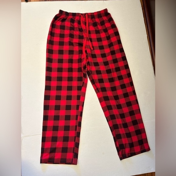 Tebbis women’s Christmas red & black Holiday pajamas 2 pc set. Sz-L V20 - Picture 5 of 13